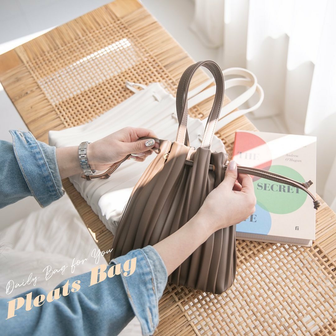 韓國Mjade授權 韓系波浪兩用束口水桶包