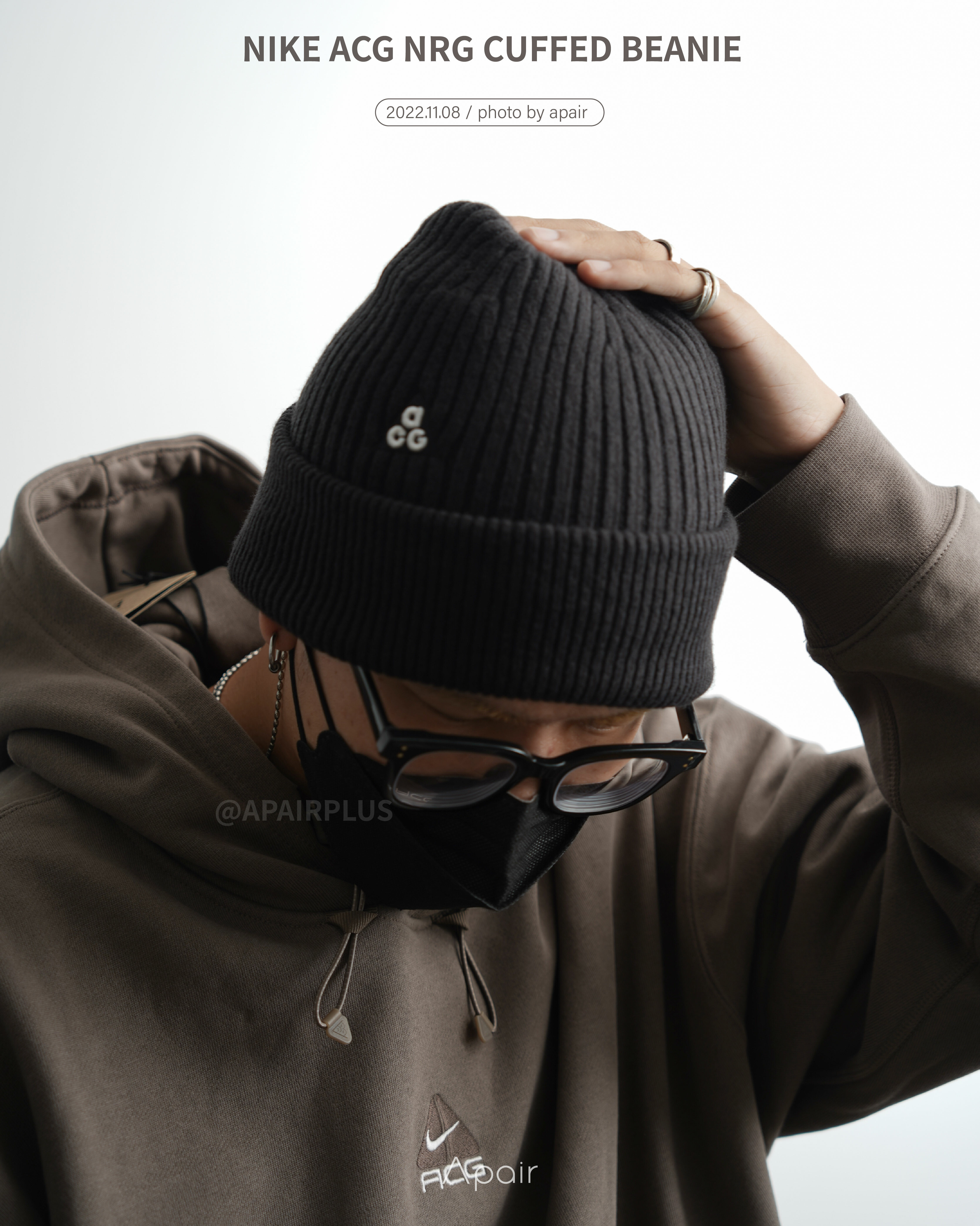 APAIR】現貨NIKE ACG NRG CUFFED BEANIE 毛帽毛帽DM4706-010