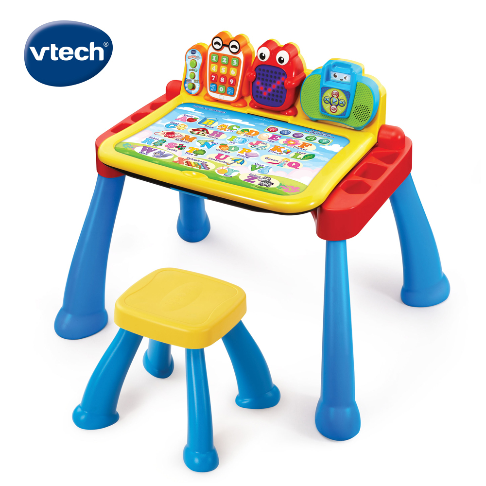 Vtech 3合1多功能互動學習點讀桌椅組(具備可擴充學習主題套卡功能