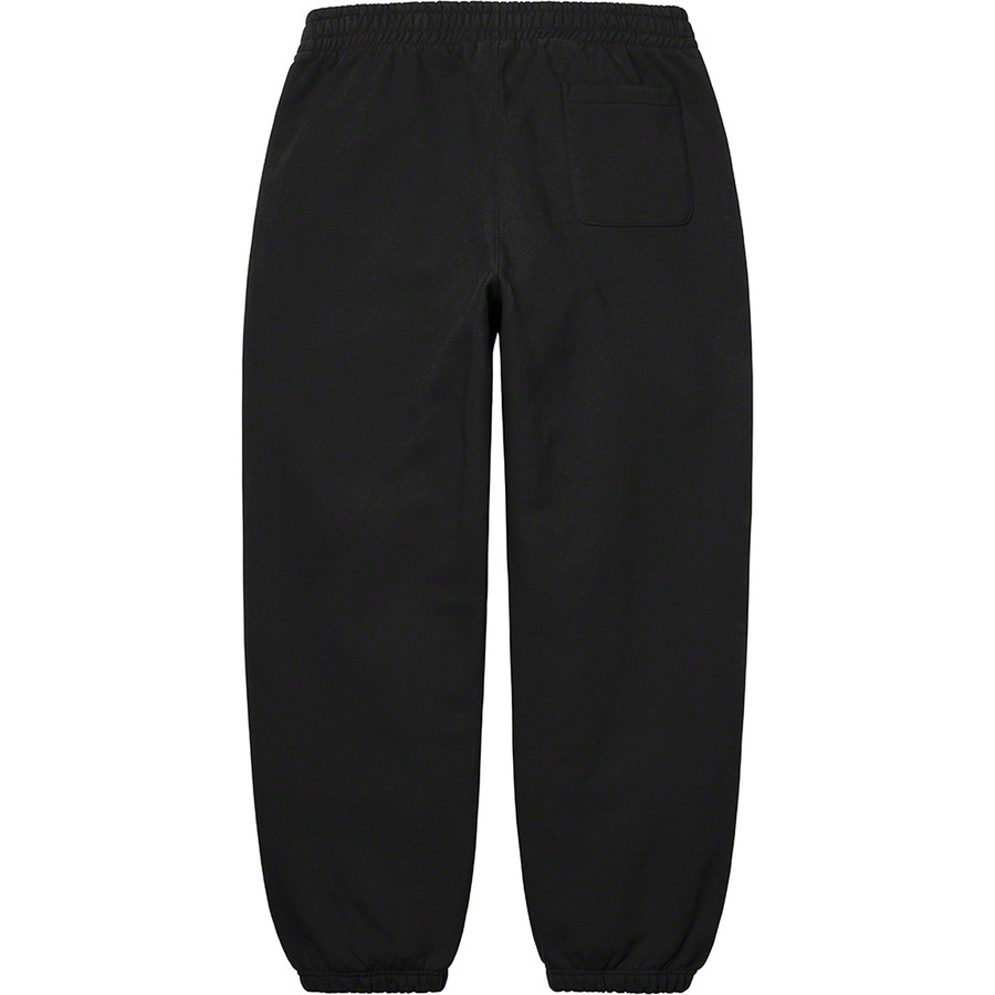 SUPREME SATIN APPLIQUE SWEATPANT NAVY FW22 - Stay Fresh