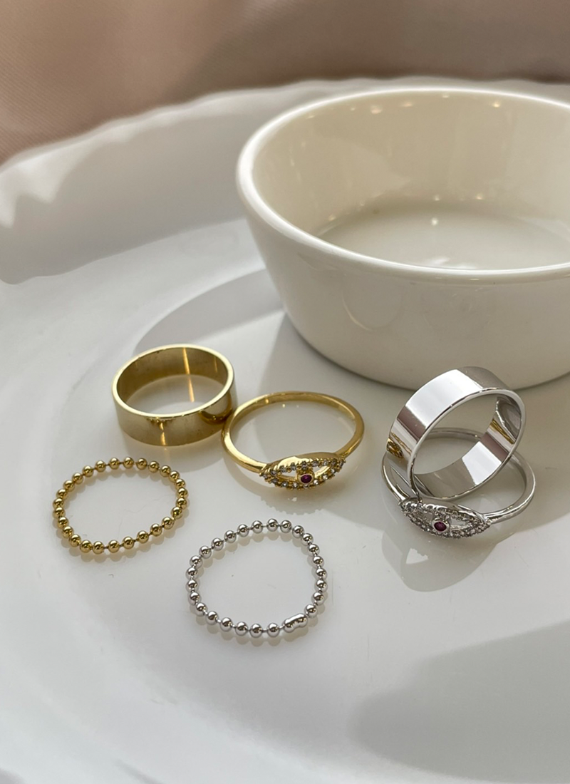 [現貨] 水鑽眼睛戒