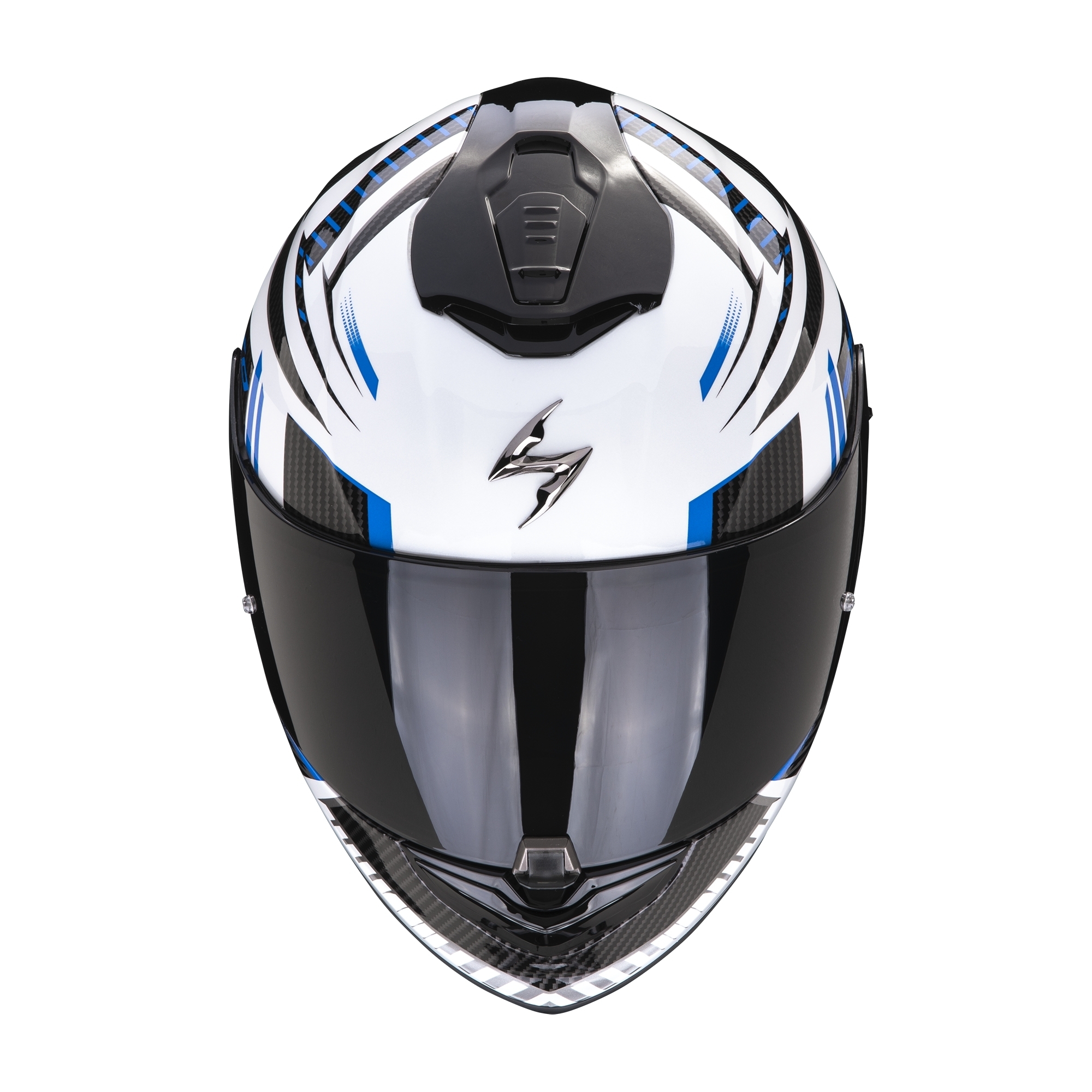 SCORPION EXO-1400 EVO AIR SHELL WHITE/BLUE 白藍 全罩