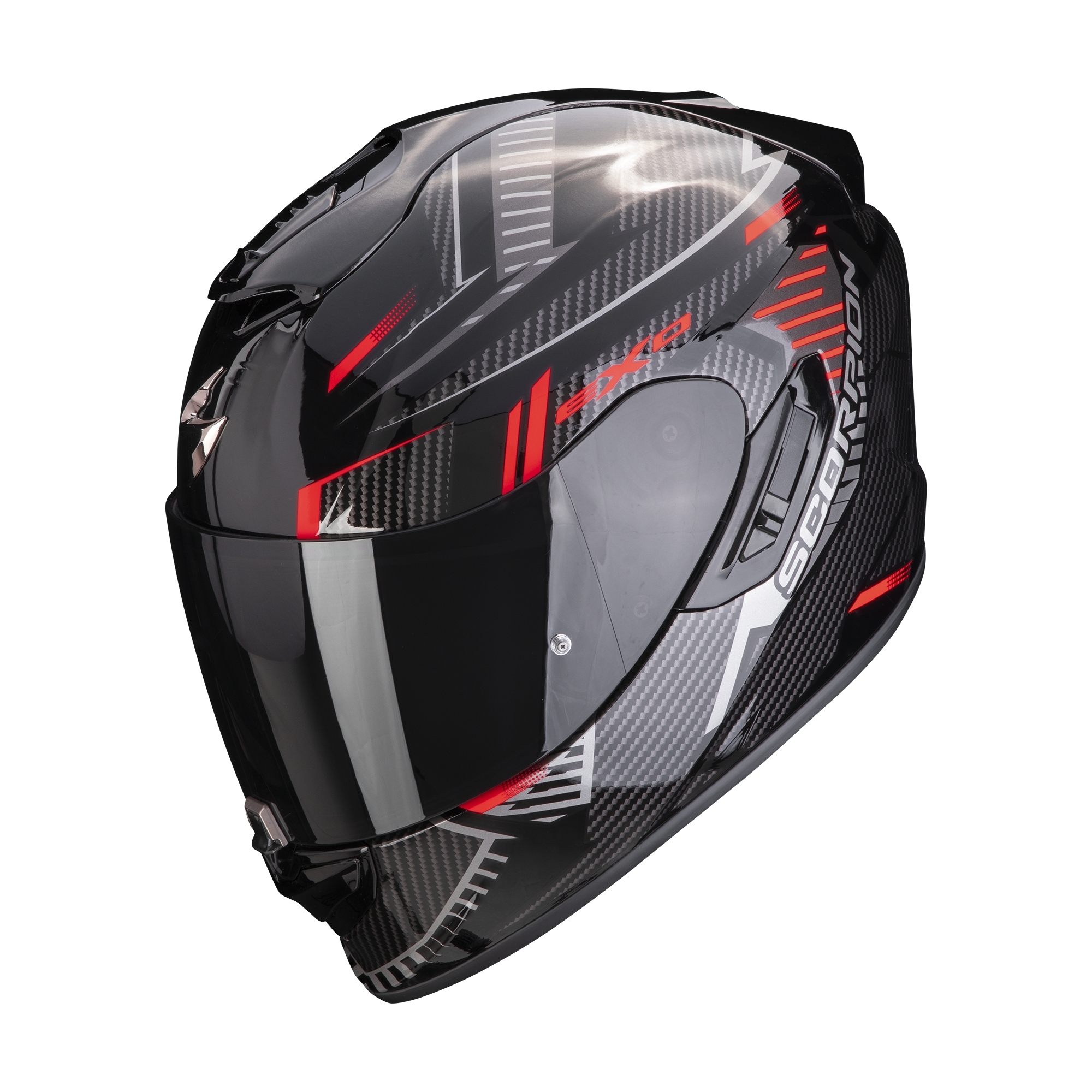 SCORPION EXO-1400 EVO AIR SHELL BLACK/RED 黑紅 全罩