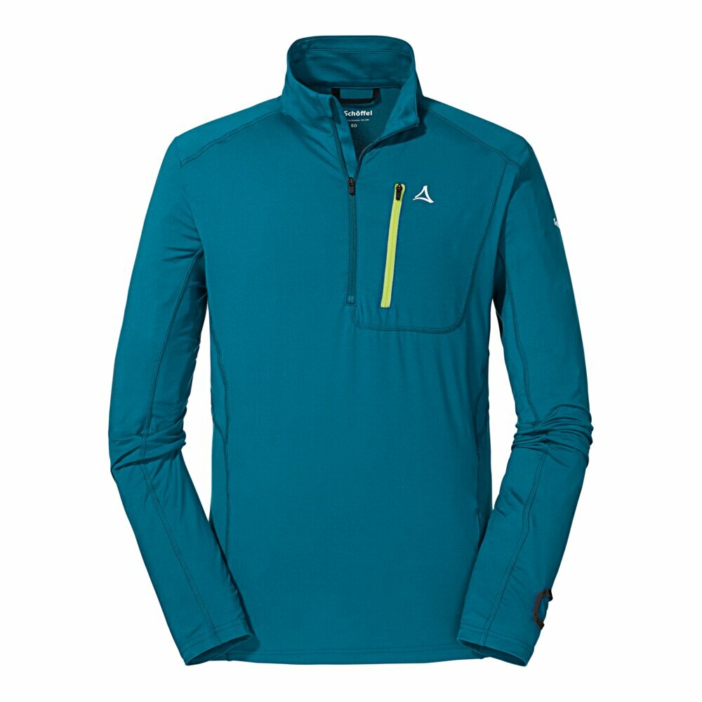 【Schoffel】男S.Café保暖透氣除臭長袖立領上衣 / 22SL20-23604-[黃、山湖藍]