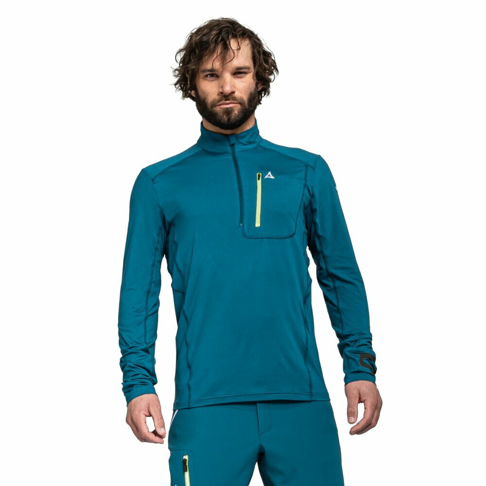 【Schoffel】男S.Café保暖透氣除臭長袖立領上衣 / 22SL20-23604-[黃、山湖藍]