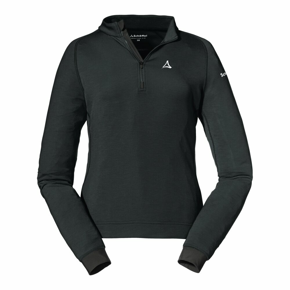 【Schoffel】女保暖透氣長袖立領上衣 / 22SL50-13151-[黑]
