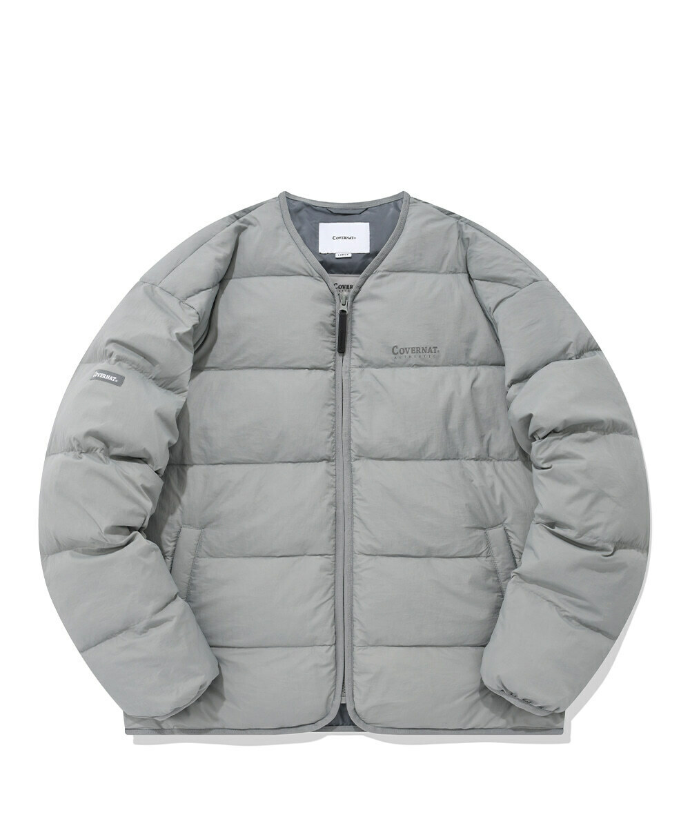 COVERNAT RDS Light 無領 羽絨外套 夾克 灰色