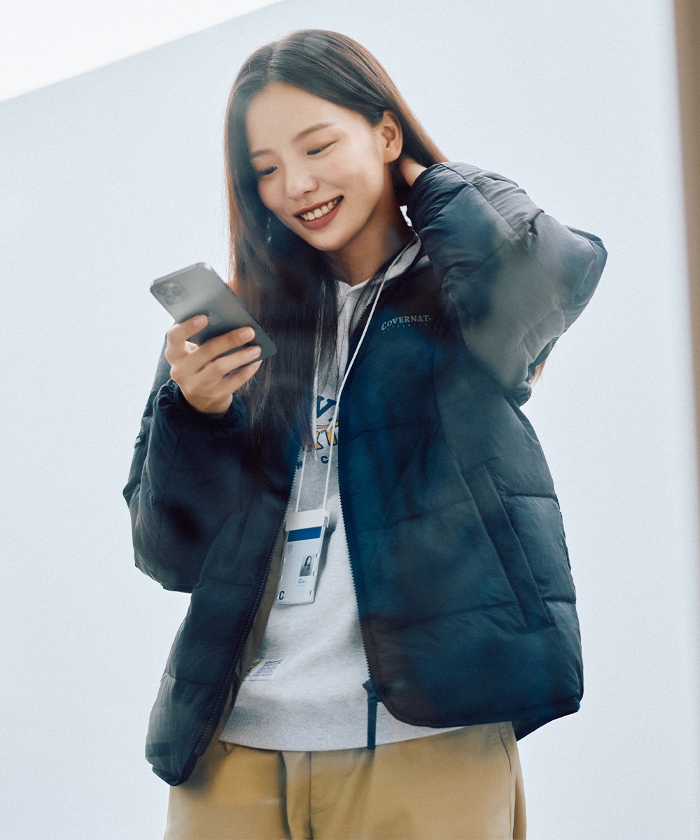 COVERNAT RDS Light 無領 羽絨外套 夾克 黑色