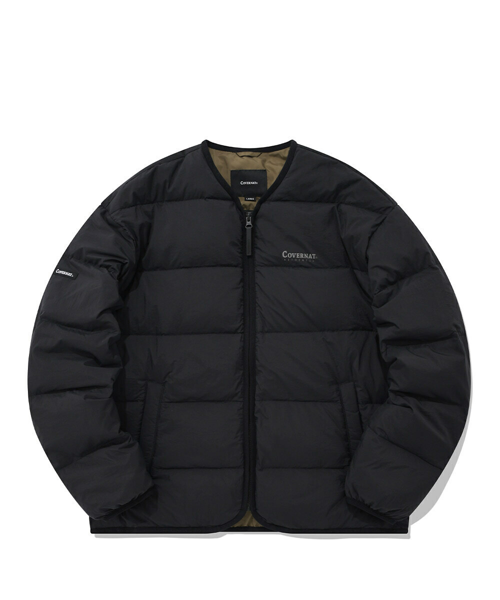 COVERNAT RDS Light 無領 羽絨外套 夾克 黑色