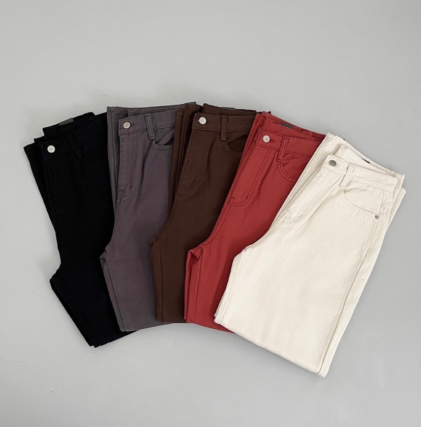 【優惠現貨】韓國秋冬高腰直筒褲（5色）