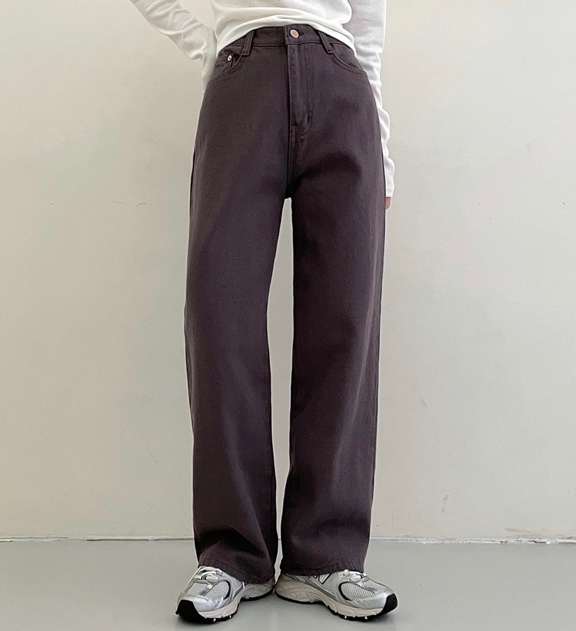 【優惠現貨】韓國秋冬高腰直筒褲（5色）