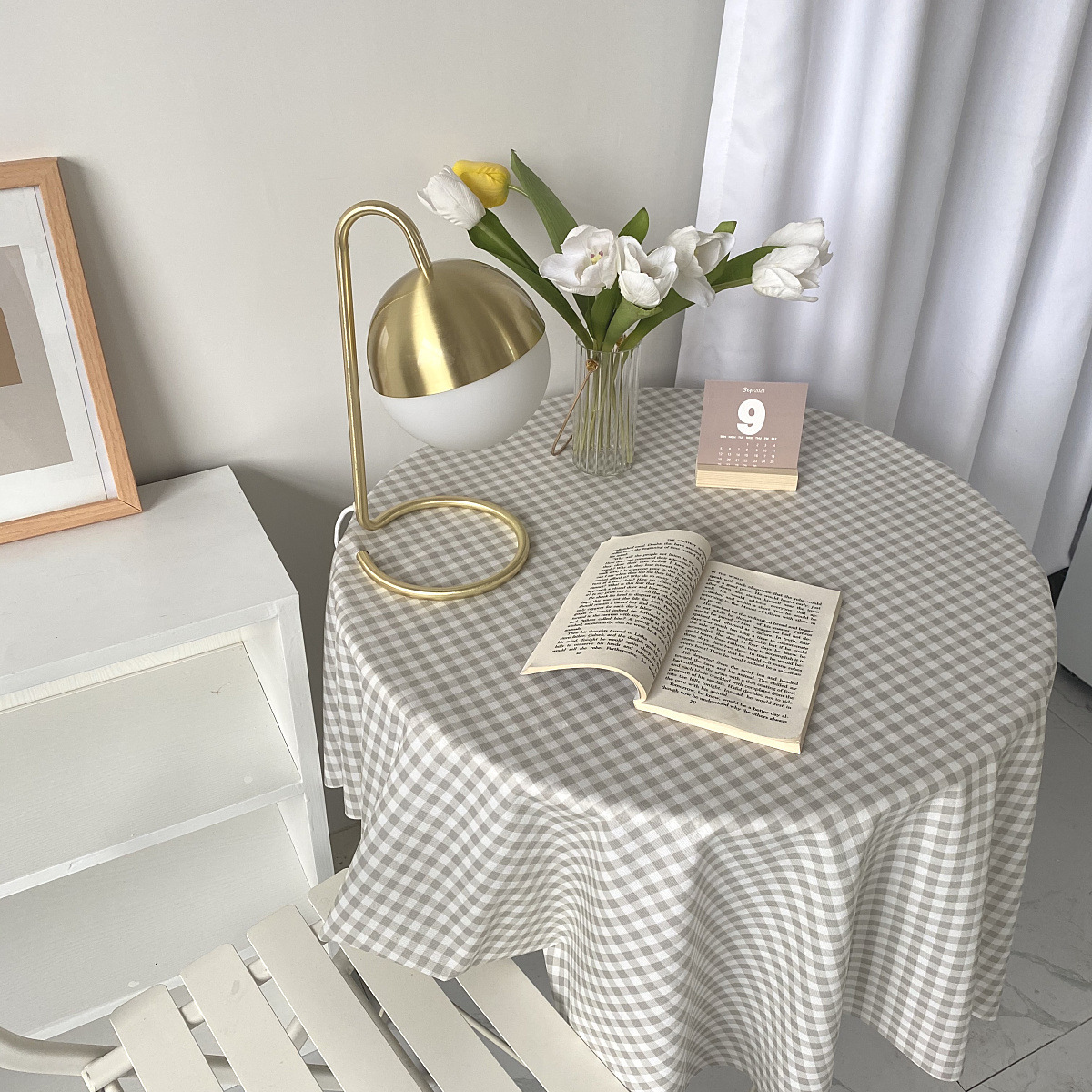 《1306》INS格子桌布