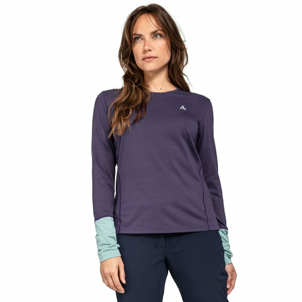 【Schoffel】女排汗快乾機能長袖上衣 / 22SL20-13335-[紫、藍、黑]