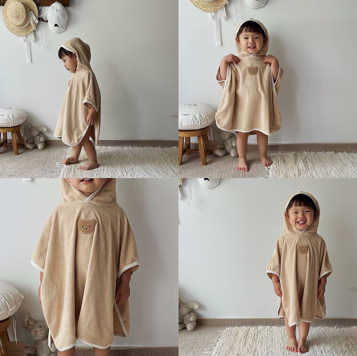 冬天必備斗篷浴巾