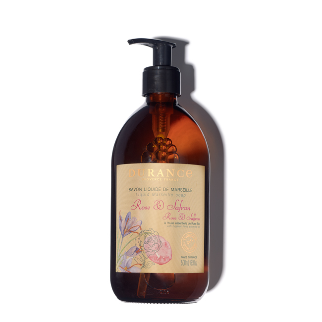 DURANCE朵昂思 精油馬賽液態皂(500ml)-玫瑰番紅花