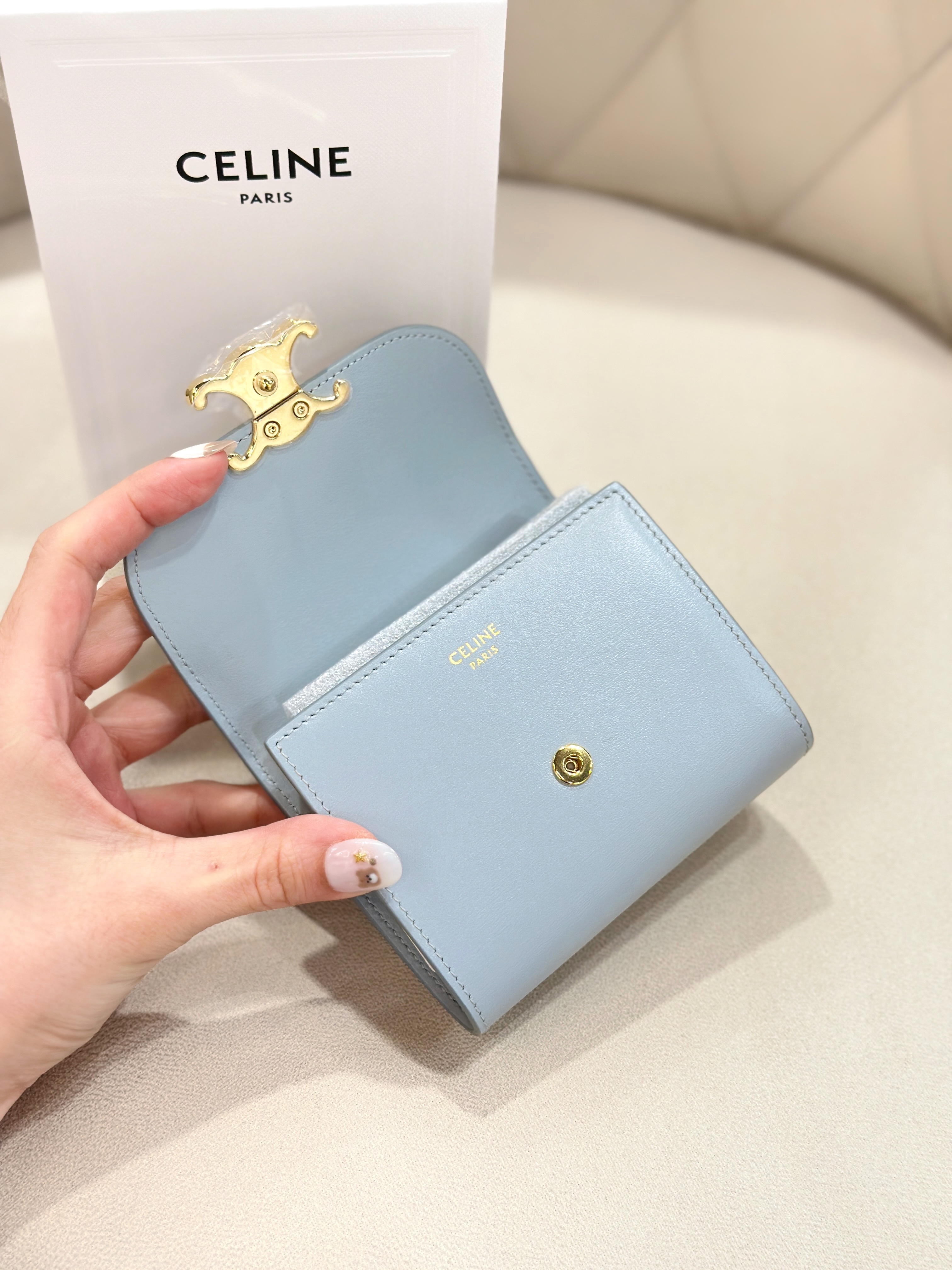 CELINE Triomphe Small Flap Wallet