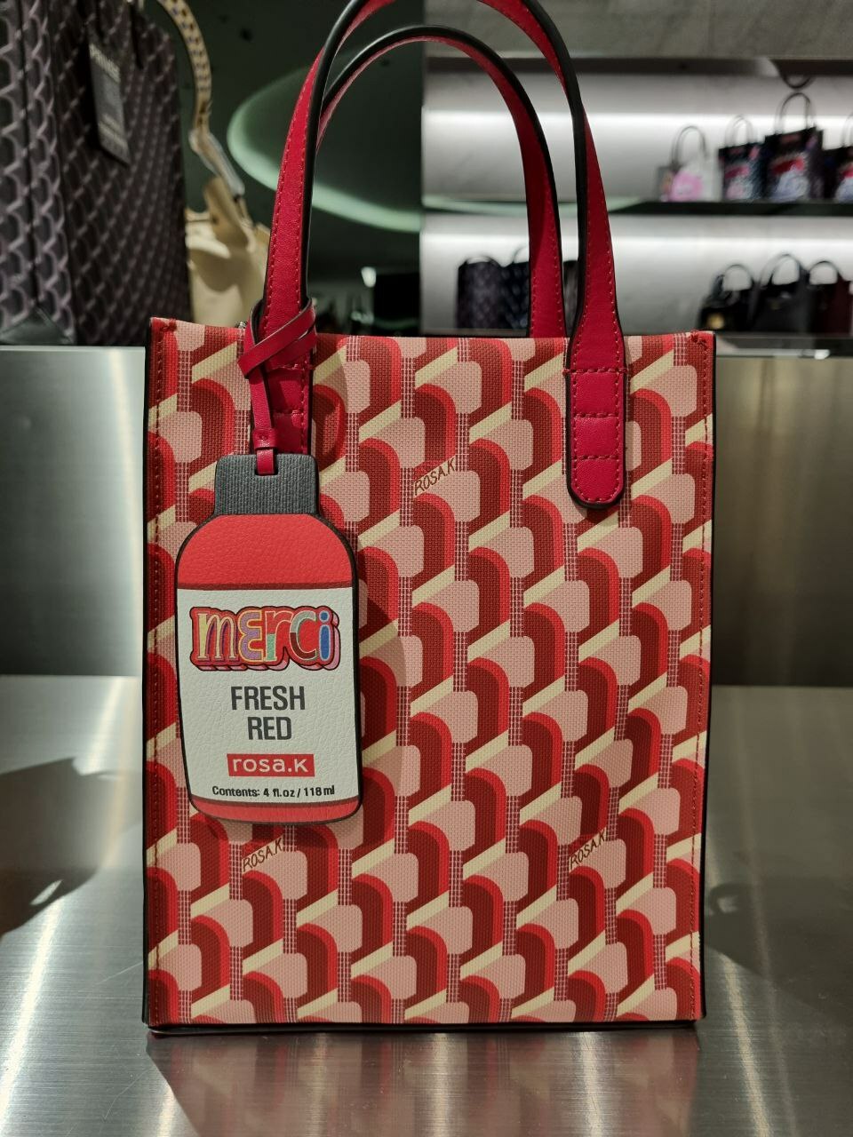 【ROSA.K】Cabas Monogram Tote XS Real Red ■関税込■ Cabas Monogram Tote Real Red XS – SallangSallang Official Store