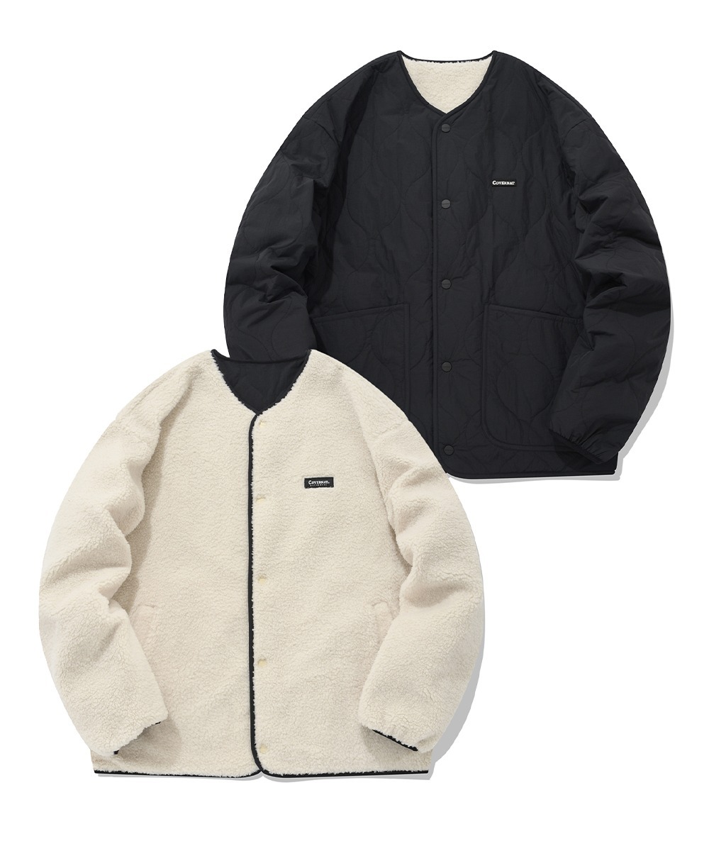 COVERNAT 雙面夾克 外套 象牙/黑色