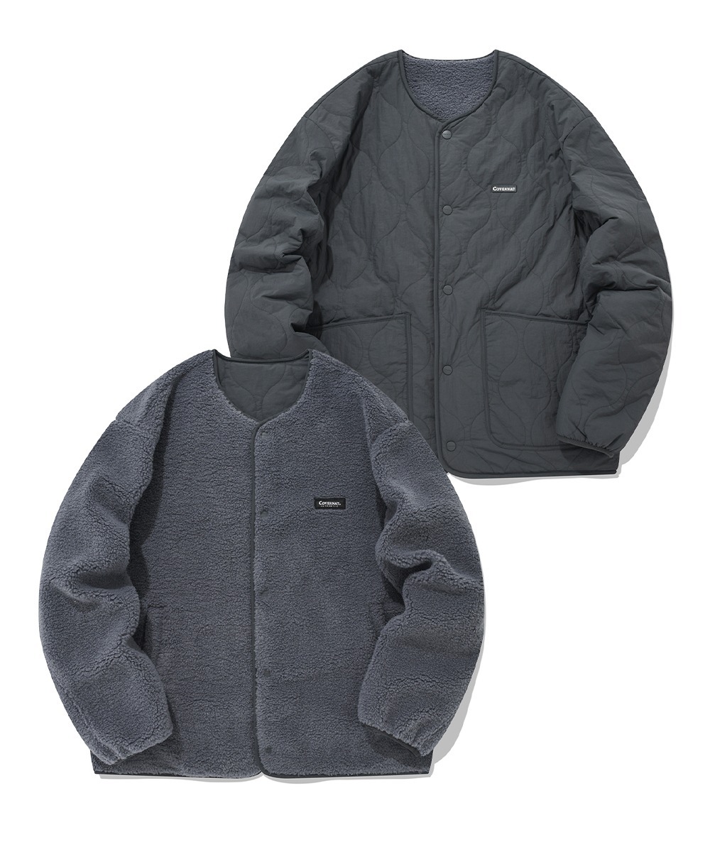 COVERNAT 雙面夾克 外套 藍紫/深灰色