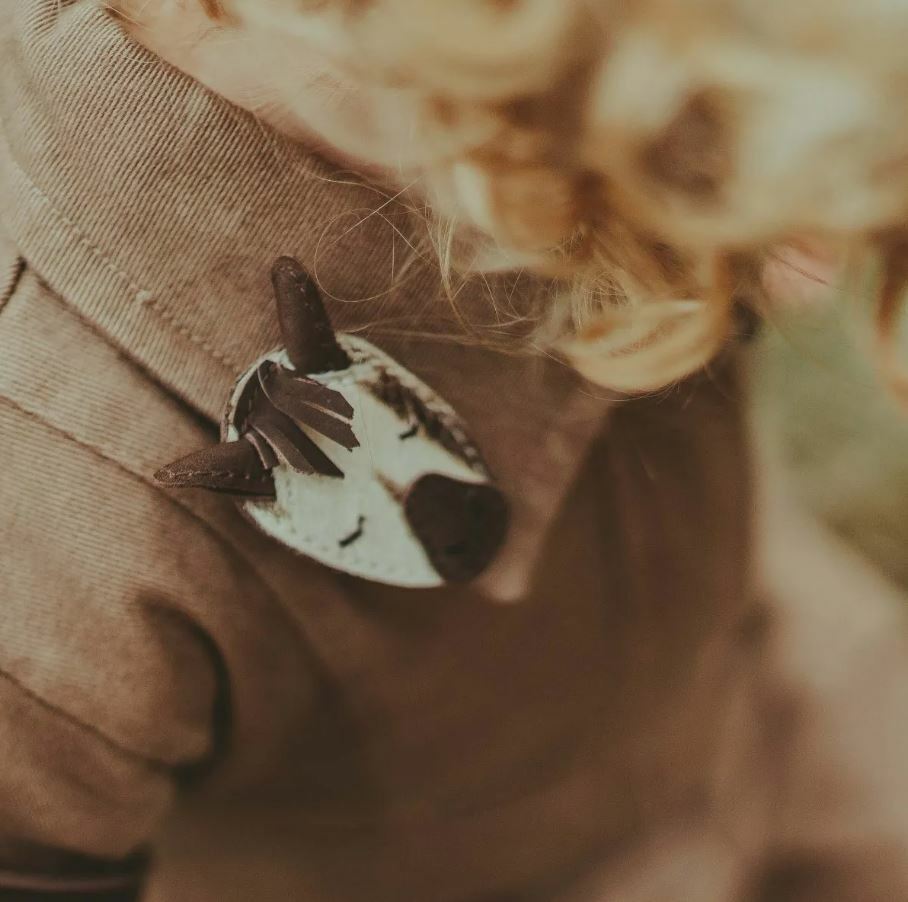 DONSJE 斑馬皮革髮夾 JOSY EXCLUSIVE HAIRCLIP - Zebra