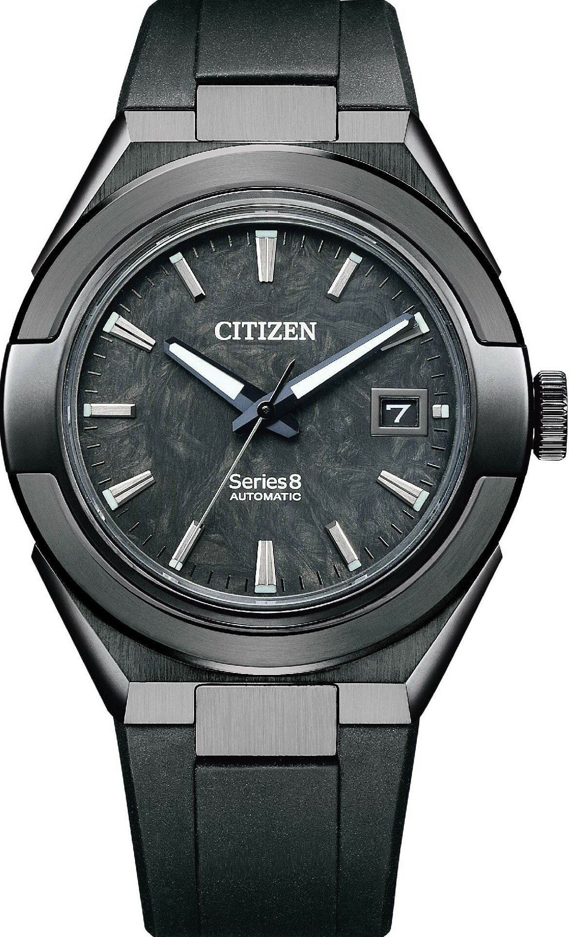 萬年鐘錶 - Citizen 星辰錶 series 8系列870款  限量碳石黑抗磁機械男錶 NA1025-10E 錶徑40.8MM