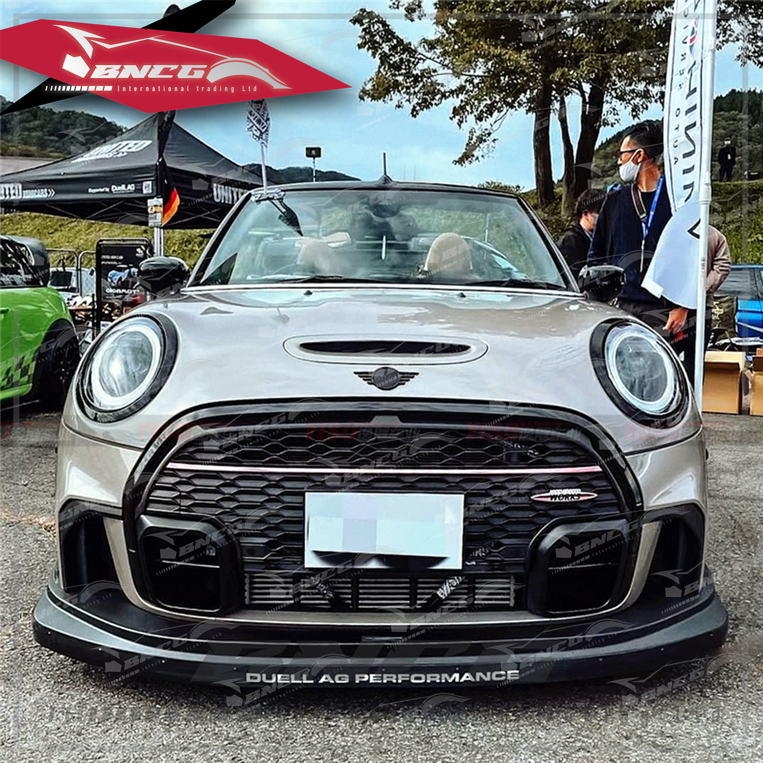寶馬 Mini F57 JCW 改裝 卡夢 碳纖維 外觀件 空力套件 DuellAG款 前下巴 前導流
