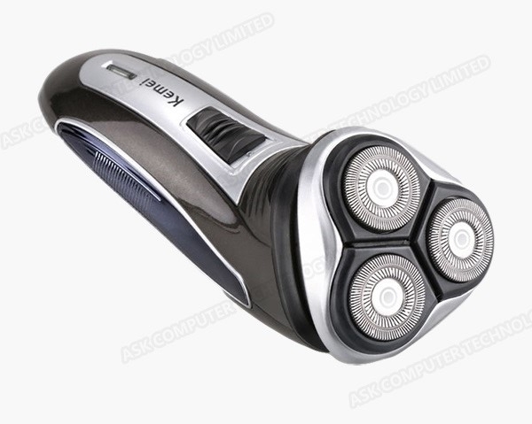 Kemei充電式浮動三頭電動鬚刨 多功能男士電動剃鬍刮鬍刀 P3255  (Kemei系列)