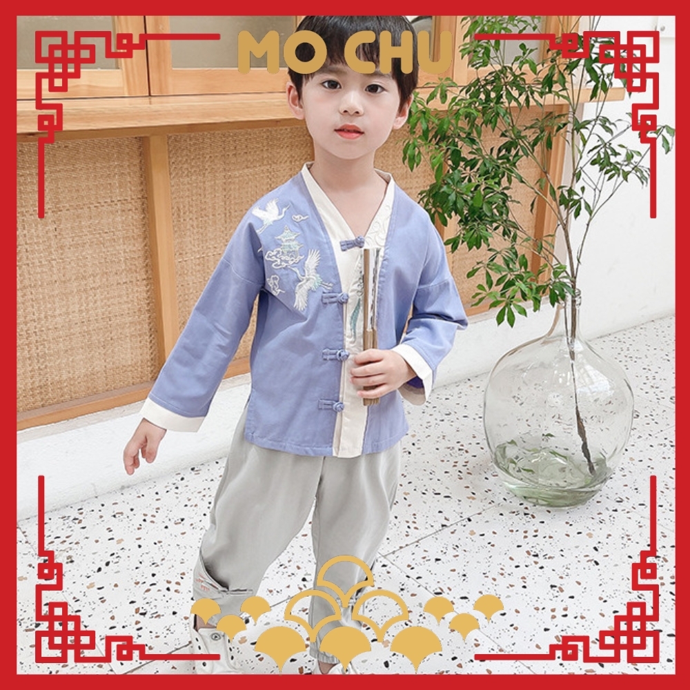 (120cm)飛鶴刺繡年服套裝