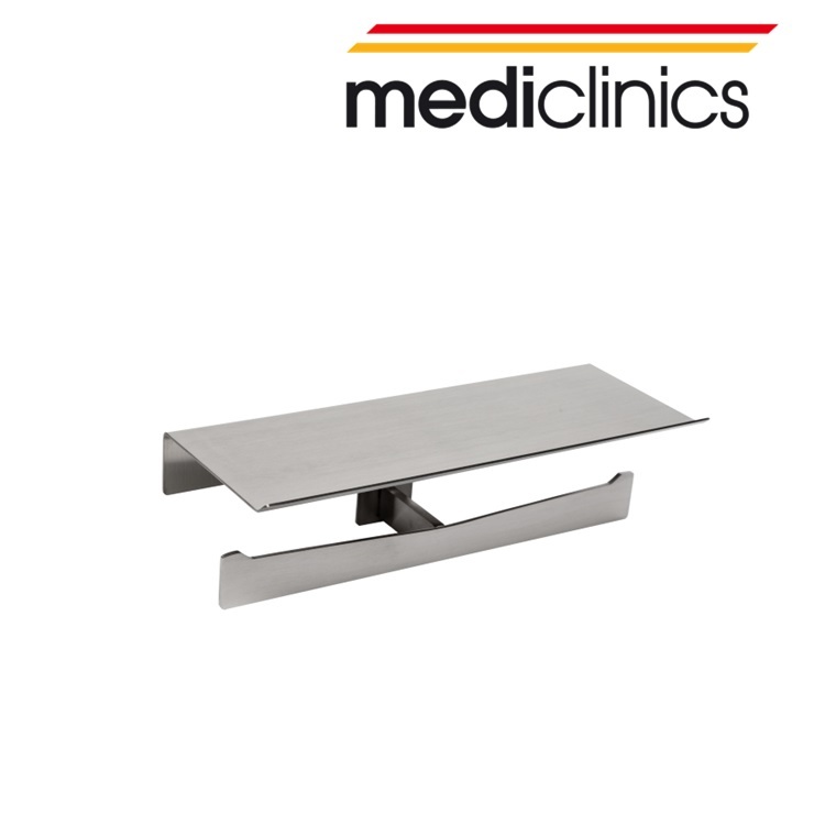 Mediclinics AI2004CS Double Paper Holder with Shelf