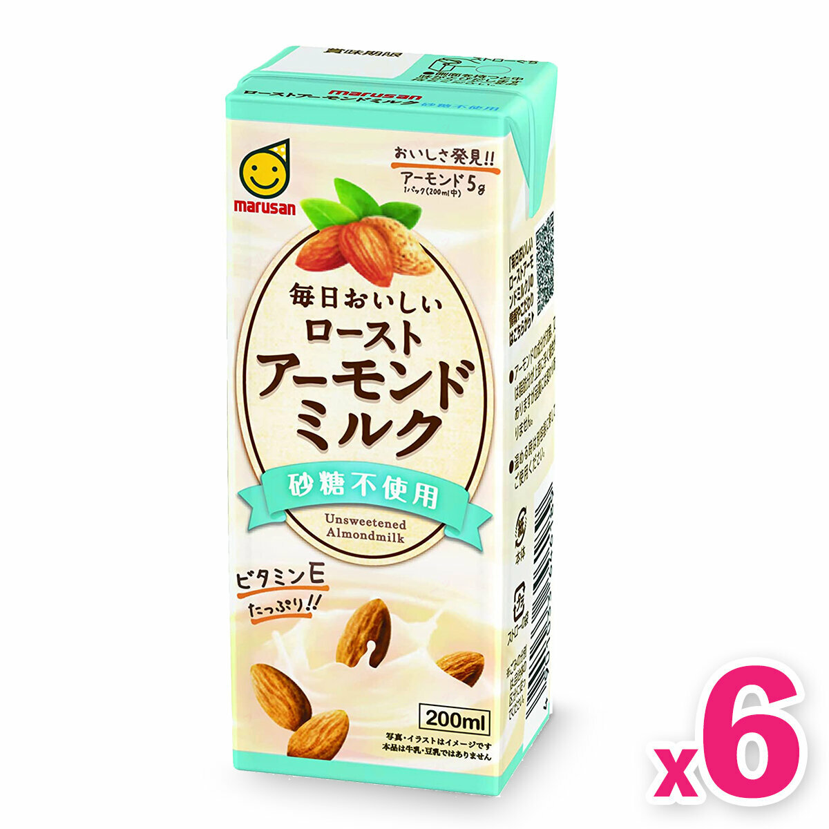 MARUSAN - 日本無糖杏仁奶 (200ml) x 6 包
