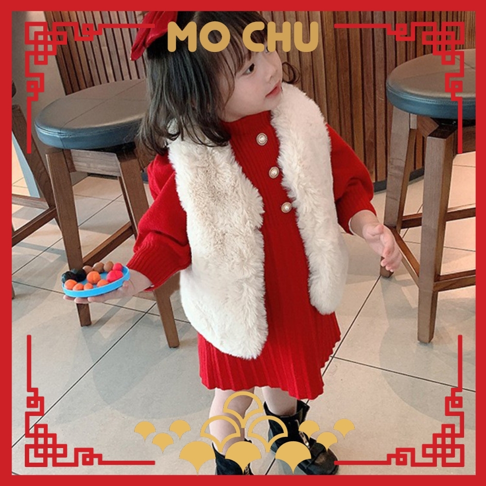 (120.130現貨)泡泡袖針織百摺裙