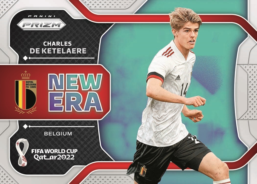 2022 PANINI PRIZMユスフ・ポウルセン& W杯公式ステッカーセット