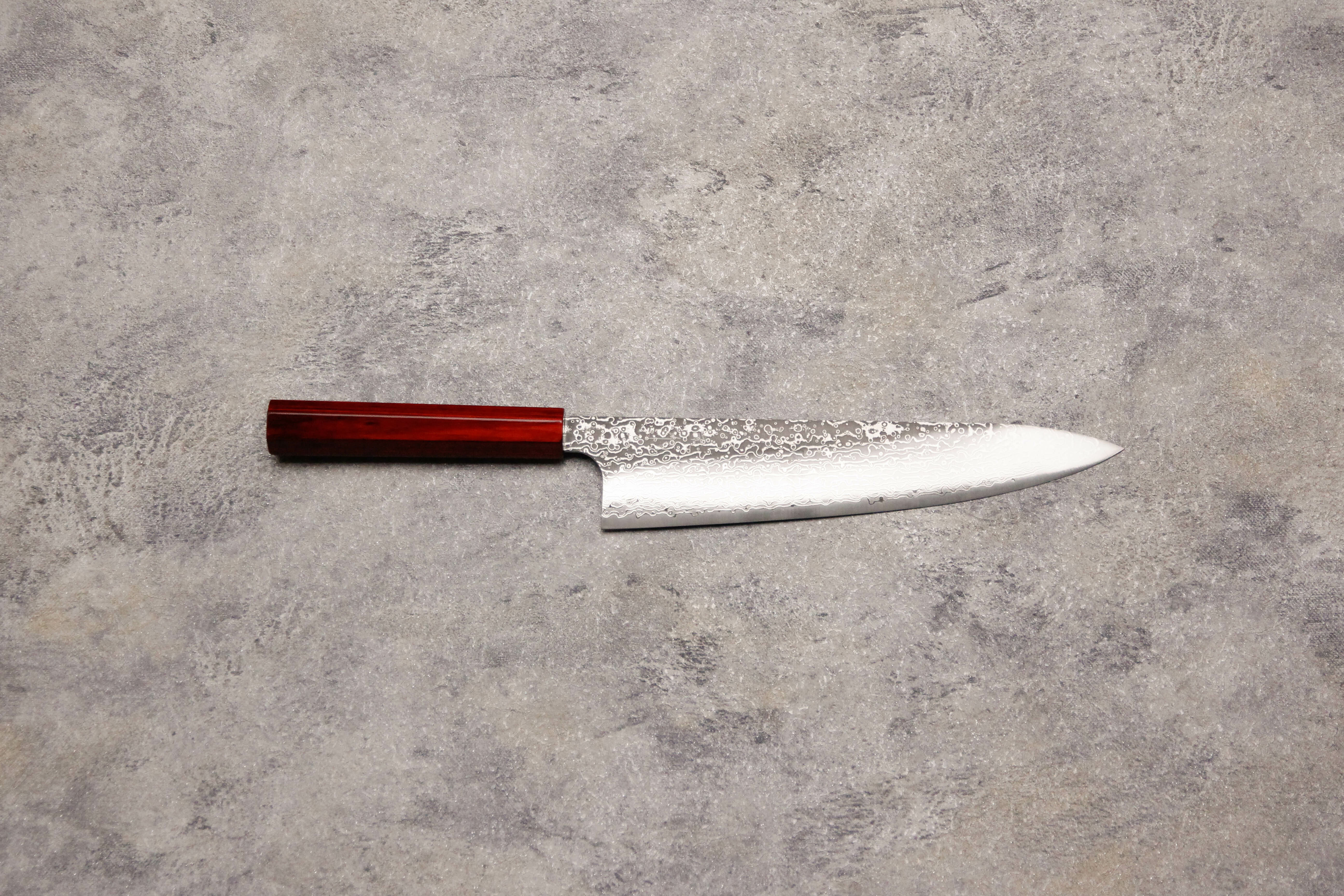 小林包丁SG2 磨き 赤パッカー柄 牛刀210㎜ 小林包丁SG2 磨き 赤パッカー柄 牛刀210㎜ 小林包丁 Kei Kobayashi