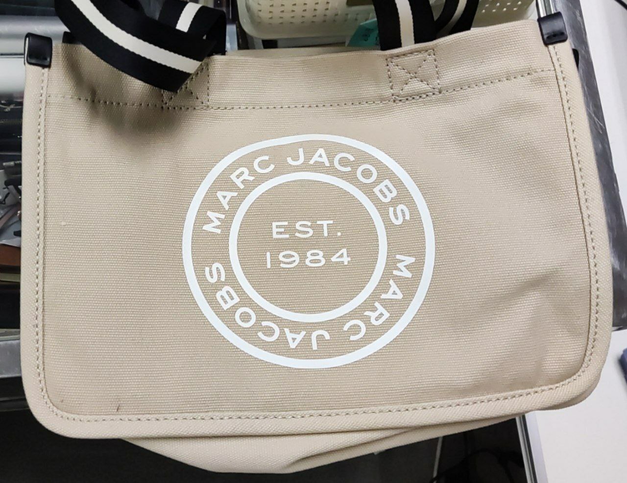 [S] MARC JACOBS MEDIUM CANVAS TOTE, BEIGE, 191267935003 (SMJ62)