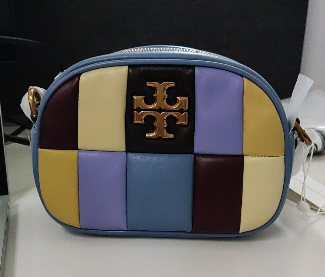 [S] TORY BURCH KIRA PATCHWORK SMALL CAMERA BAG,MULTI, 192485972894 (STB199)