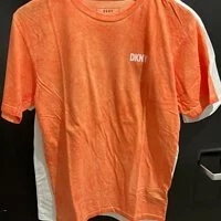 [S] DKNY COLD PIGMENT DYED TEE,MELON, M1210039-MEL (SD289)