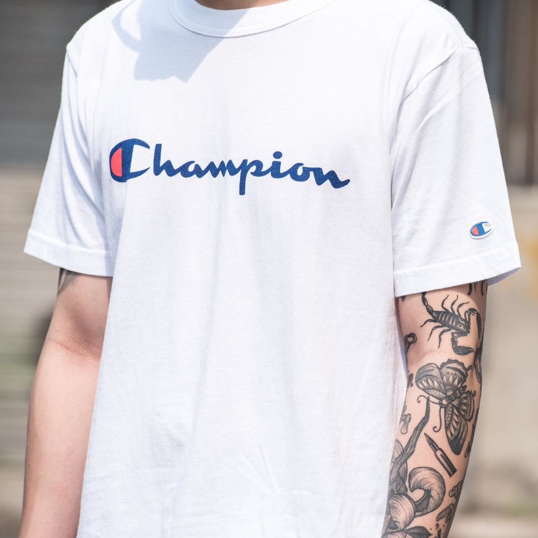 日版/美版Champion 胸口草寫字體 【GT280DKS】