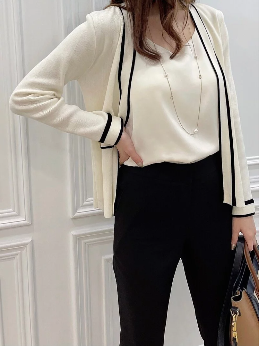 高質感小香針織外套