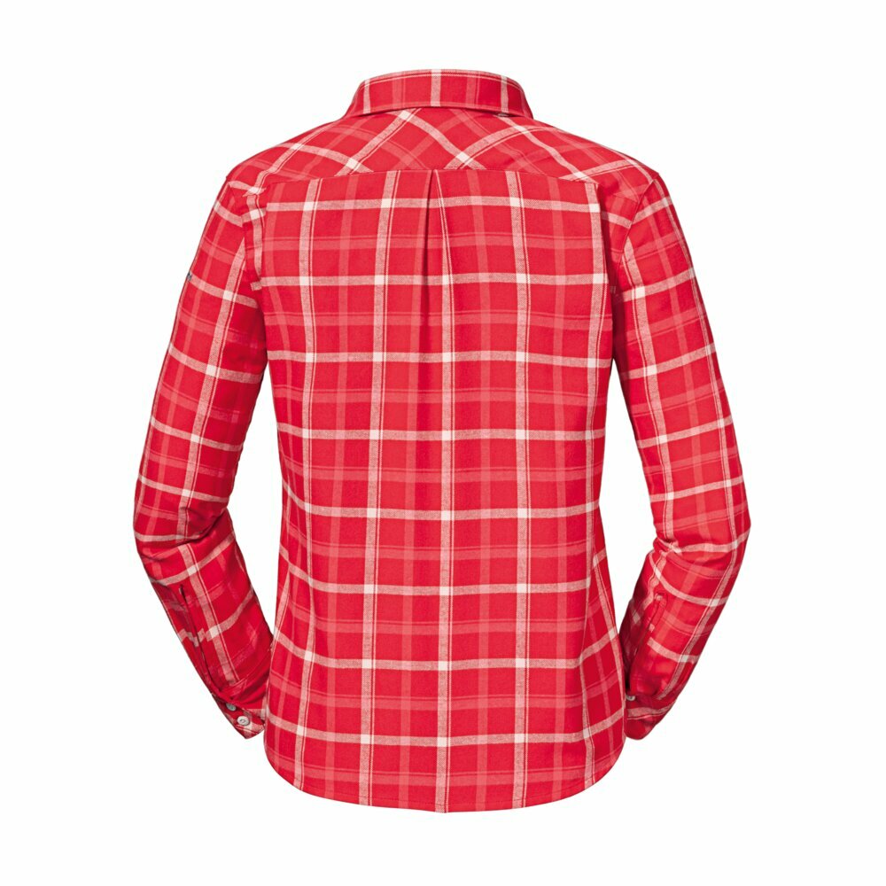 【Schoffel】女有機棉排汗舒適長袖襯衫 / 22SL20-13310-[紅]