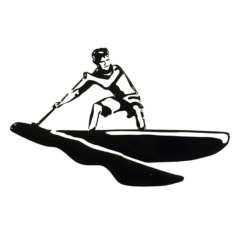 HOBBY LABELS 立體個性貼紙 - W13.001 撐板少年(銀色款) 防水/戶外/車貼