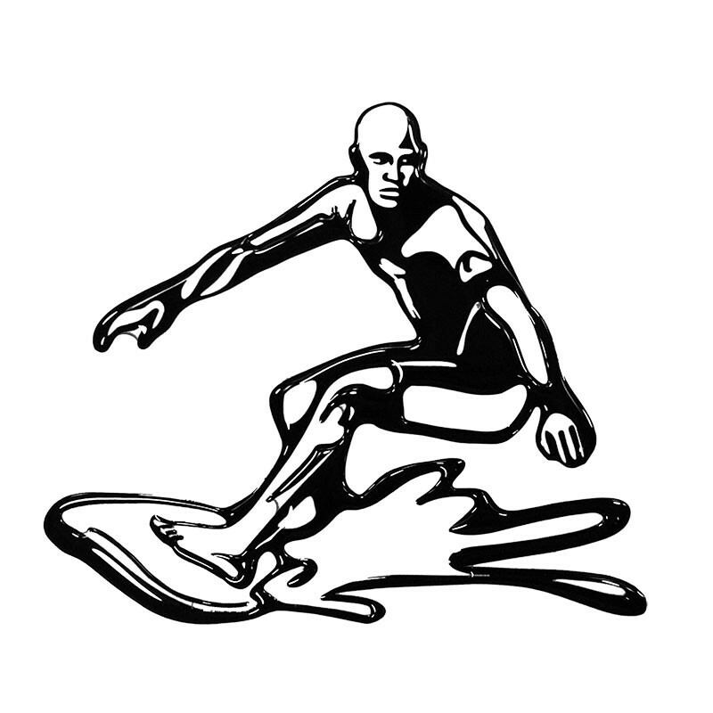 HOBBY LABELS 立體個性貼紙 - W16.002 光頭佬這麼強(銀色款) 防水/戶外/車貼