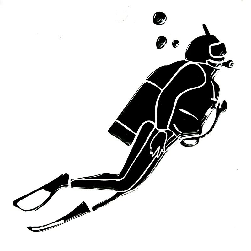 HOBBY LABELS 立體個性貼紙 - W01.013 深海啤酒肚(銀色款) 防水/戶外/車貼