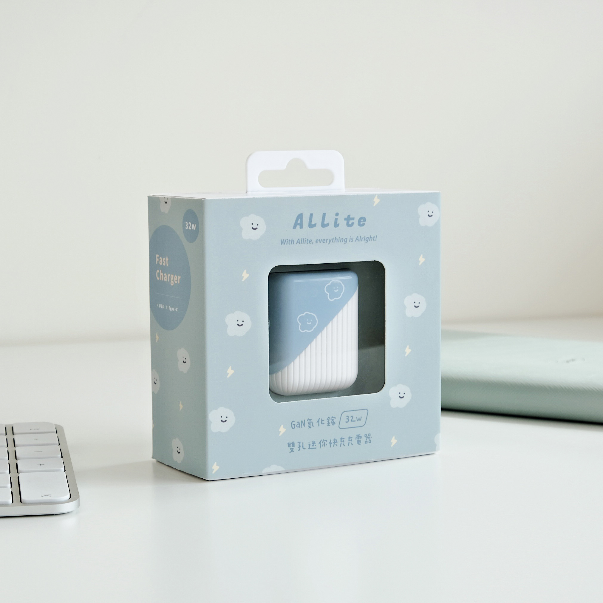 Allite B2 32w氮化鎵雙孔快充 方坊聯名限量款