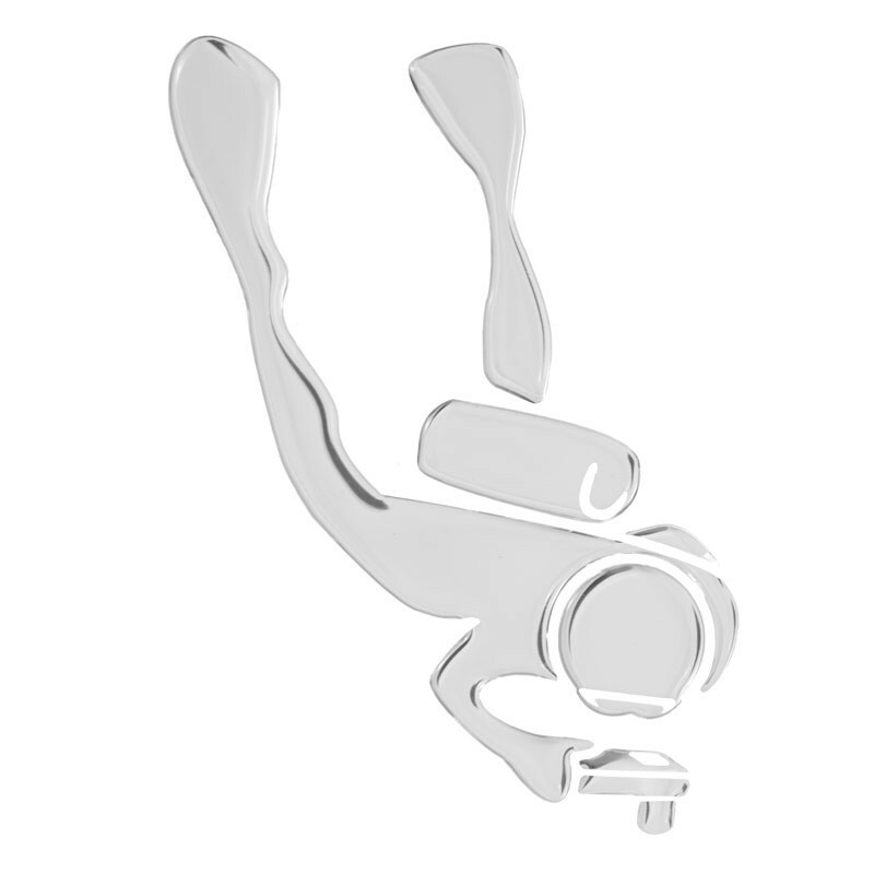 HOBBY LABELS 立體個性貼紙 - W01.009 深海狗仔隊(黑/銀色款) 防水/戶外/車貼