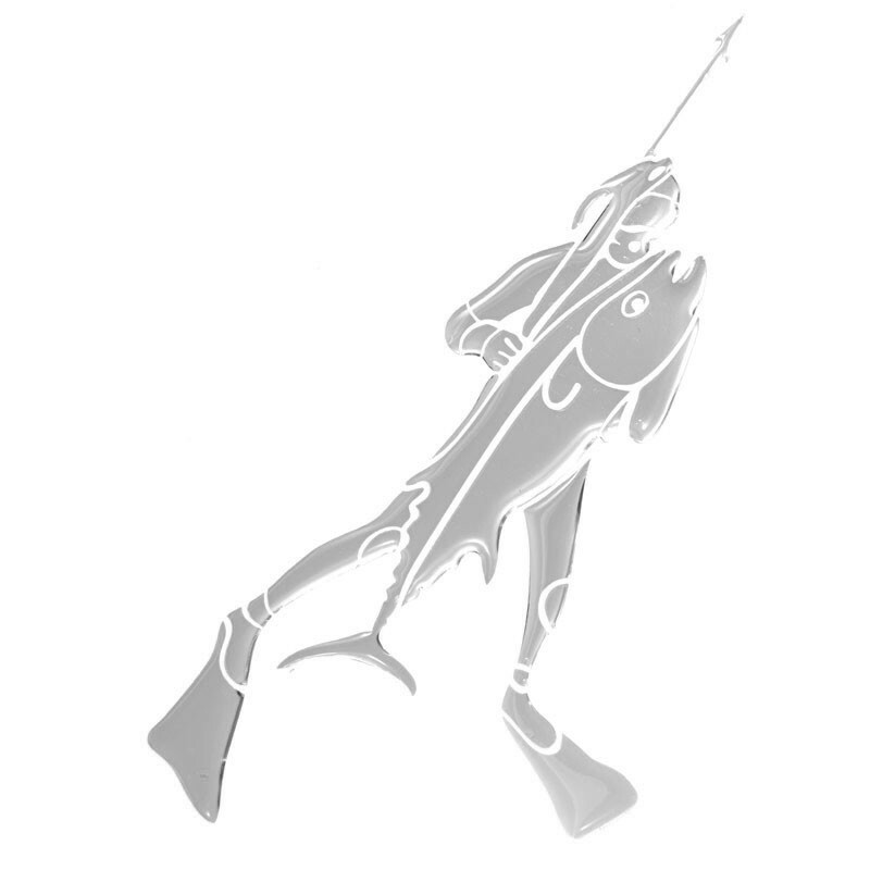 HOBBY LABELS 立體個性貼紙 - W04.025 海獵人的豐收(黑/銀色款) 防水/戶外/車貼