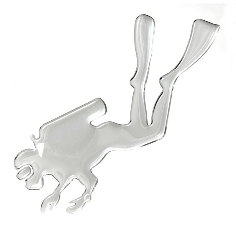 HOBBY LABELS 立體個性貼紙 - W01.019 深海探勘(黑/銀色款) 防水/戶外/車貼