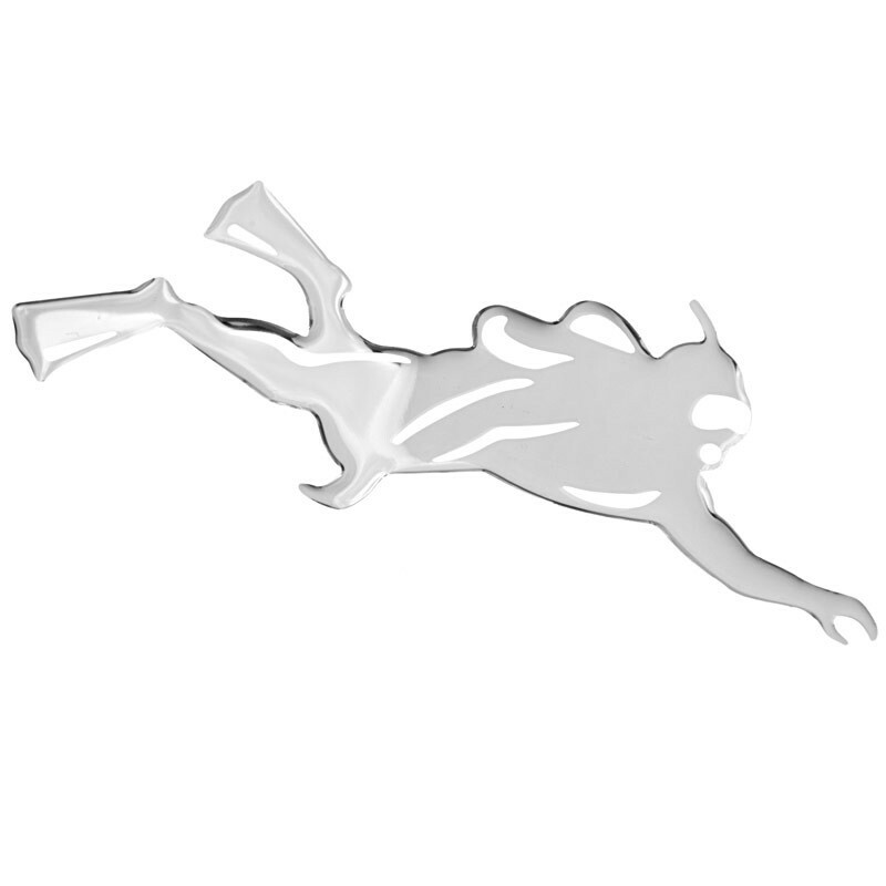 HOBBY LABELS 立體個性貼紙 - W01.023 深海接觸(黑/銀色款) 防水/戶外/車貼