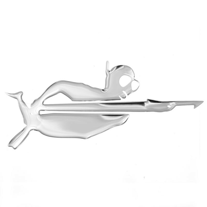 HOBBY LABELS 立體個性貼紙 - W04.004 進擊的海獵人(黑/銀色款) 防水/戶外/車貼