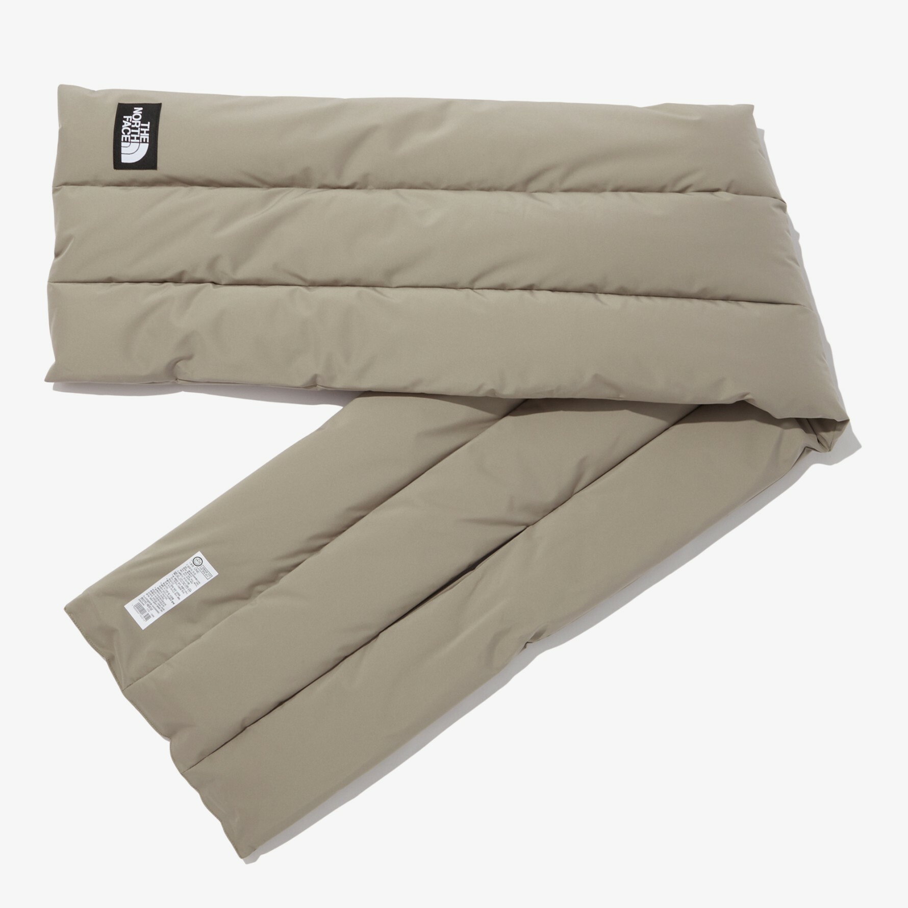 THE NORTH FACE ON-BALL WIDE MUFFLER 羽絨 圍脖 淺灰 米  NA5IN56C