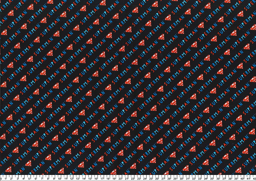 進口棉布221111-015(一尺)超人LOGO